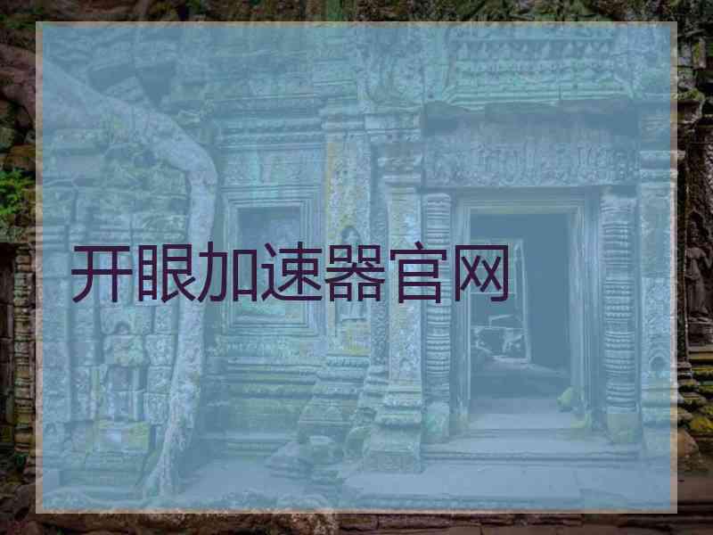 开眼加速器官网